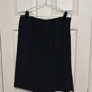 Evan Picone Black A-Line  Knee-Length Skirt